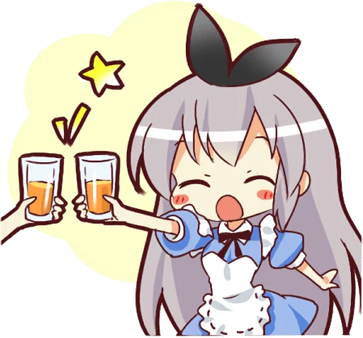 Sticker from the "CUTE GIRL Alice" sticker pack