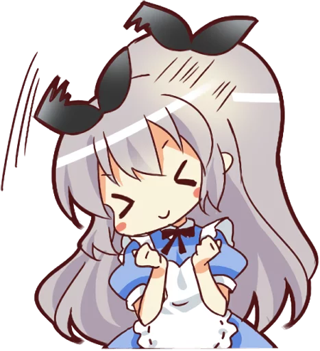 Sticker from the "CUTE GIRL Alice" sticker pack