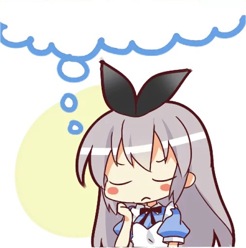 Sticker from the "CUTE GIRL Alice" sticker pack