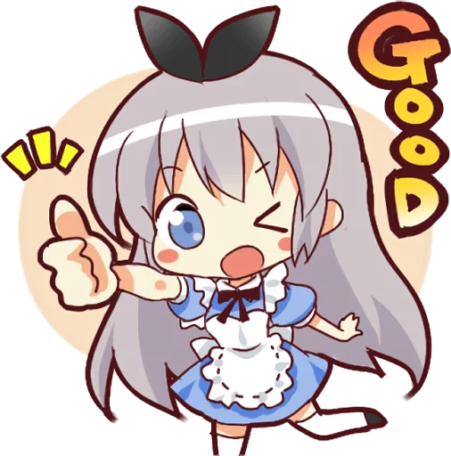 Sticker from the "CUTE GIRL Alice" sticker pack