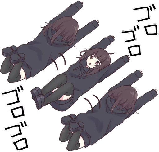 Sticker from the "Menhera-chan." sticker pack