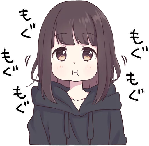 Sticker from the "Menhera-chan." sticker pack