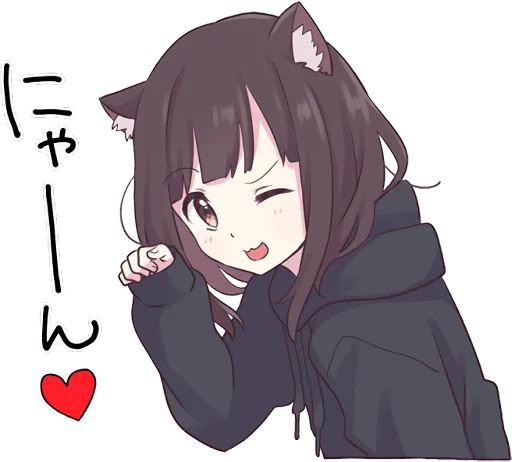 Sticker from the "Menhera-chan." sticker pack