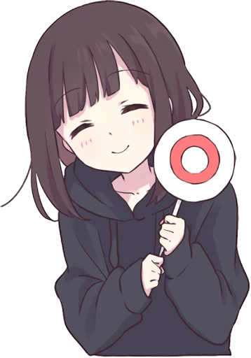 Sticker from the "Menhera-chan." sticker pack