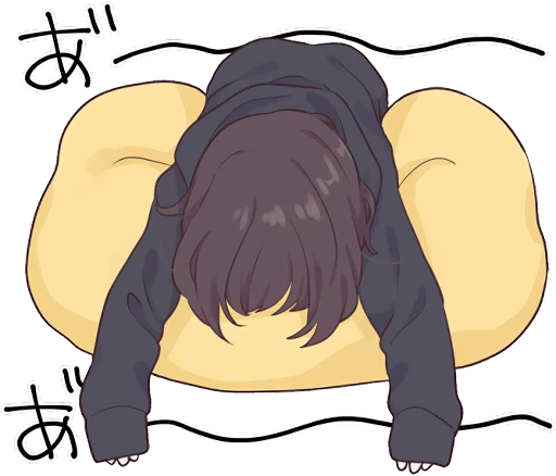 Sticker from the "Menhera-chan." sticker pack