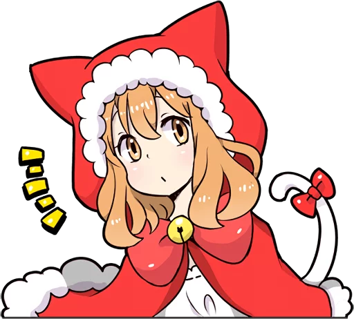 Sticker from the "Cat Girls - MerryX'mas and HappyNewYear" sticker pack