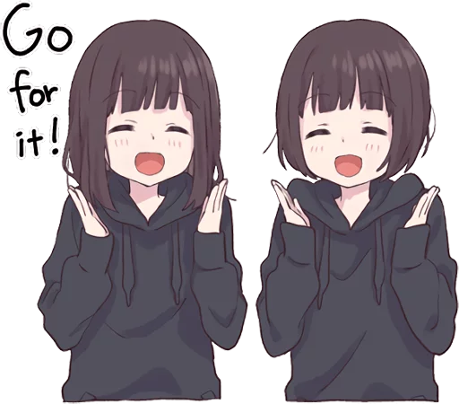 Sticker from the "Menhera-chan 2 ENG" sticker pack