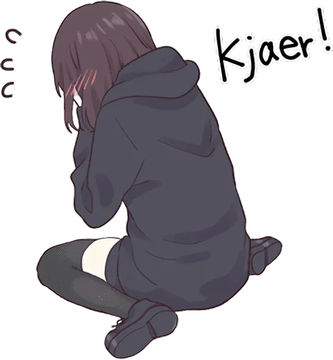 Sticker from the "Menhera-chan 2 ENG" sticker pack