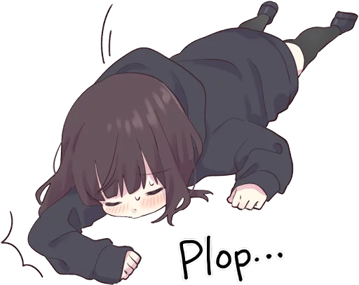 Sticker from the "Menhera-chan 2 ENG" sticker pack