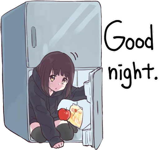 Sticker from the "Menhera-chan 2 ENG" sticker pack