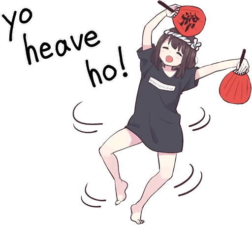 Sticker from the "Menhera-chan 2 ENG" sticker pack