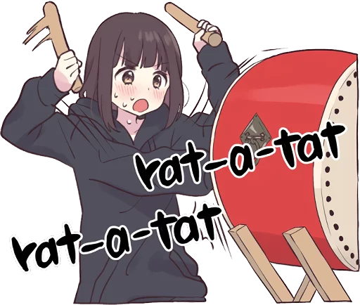 Sticker from the "Menhera-chan 2 ENG" sticker pack