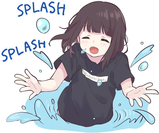 Sticker from the "Menhera-chan 2 ENG" sticker pack