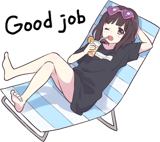 Sticker from the "Menhera-chan 2 ENG" sticker pack