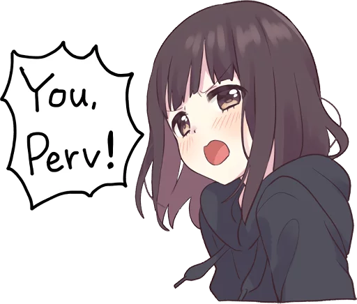 Sticker from the "Menhera-chan 2 ENG" sticker pack