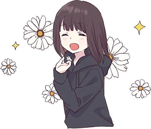 Sticker from the "Menhera-chan 2 ENG" sticker pack