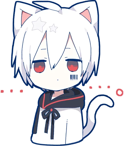 Sticker from the "Mafumafu Sticker (cat)" sticker pack