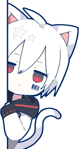 Sticker from the "Mafumafu Sticker (cat)" sticker pack