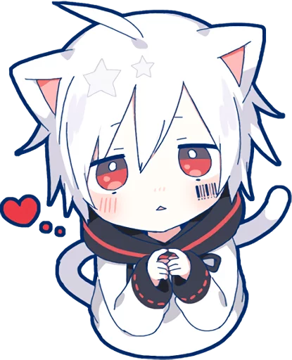 Sticker from the "Mafumafu Sticker (cat)" sticker pack