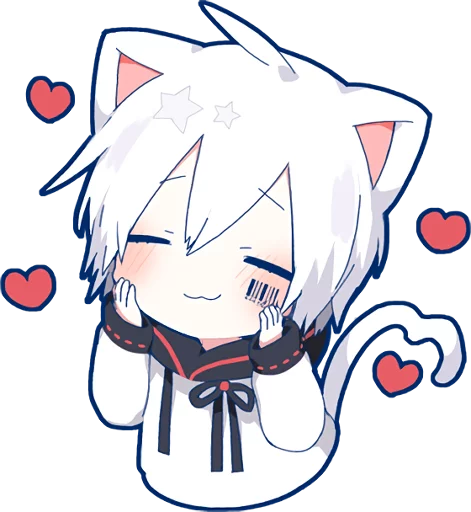 Sticker from the "Mafumafu Sticker (cat)" sticker pack