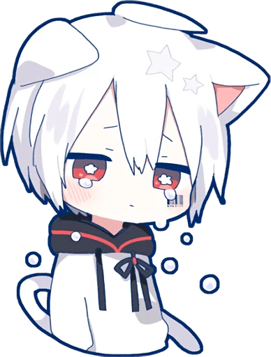 Sticker from the "Mafumafu Sticker (cat)" sticker pack