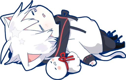 Sticker from the "Mafumafu Sticker (cat)" sticker pack