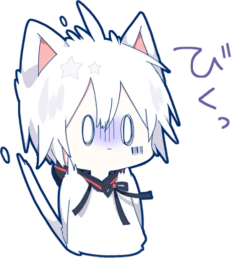 Sticker from the "Mafumafu Sticker (cat)" sticker pack