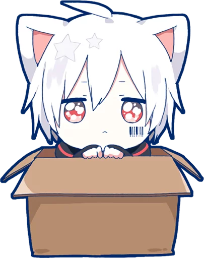 Sticker from the "Mafumafu Sticker (cat)" sticker pack