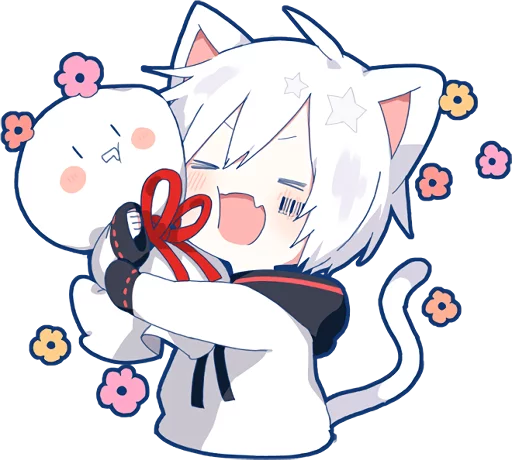 Sticker from the "Mafumafu Sticker (cat)" sticker pack