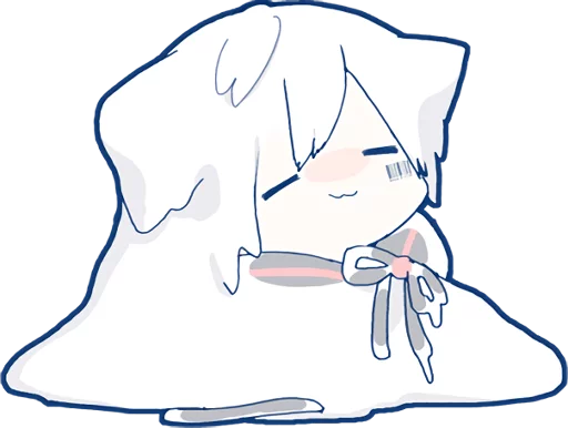 Sticker from the "Mafumafu Sticker (cat)" sticker pack