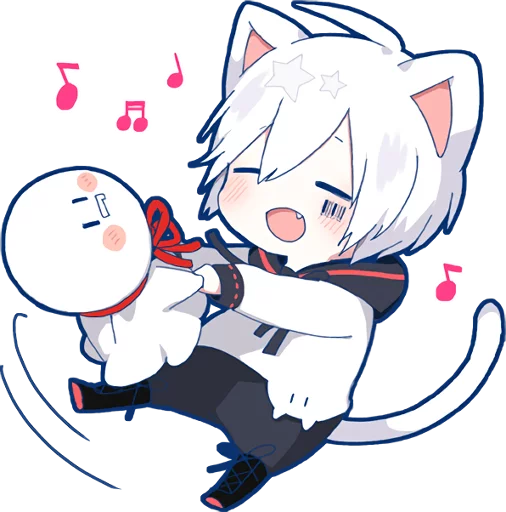 Sticker from the "Mafumafu Sticker (cat)" sticker pack