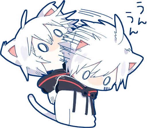 Sticker from the "Mafumafu Sticker (cat)" sticker pack