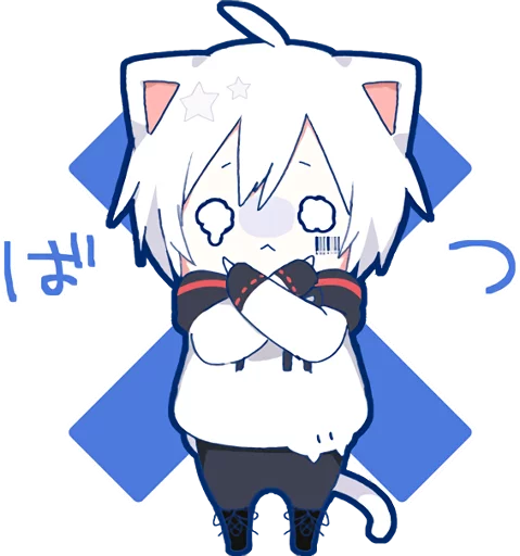 Sticker from the "Mafumafu Sticker (cat)" sticker pack