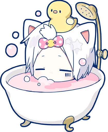 Sticker from the "Mafumafu Sticker (cat)" sticker pack