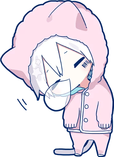 Sticker from the "Mafumafu Sticker (cat)" sticker pack