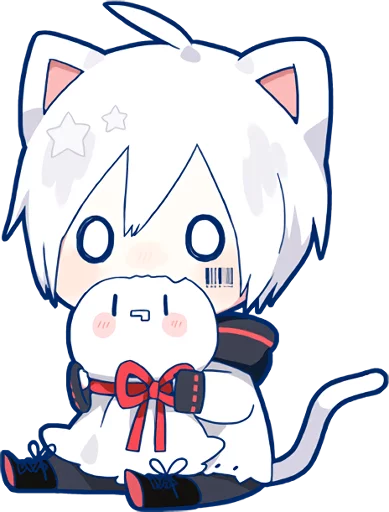 Sticker from the "Mafumafu Sticker (cat)" sticker pack