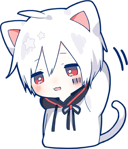 Sticker from the "Mafumafu Sticker (cat)" sticker pack