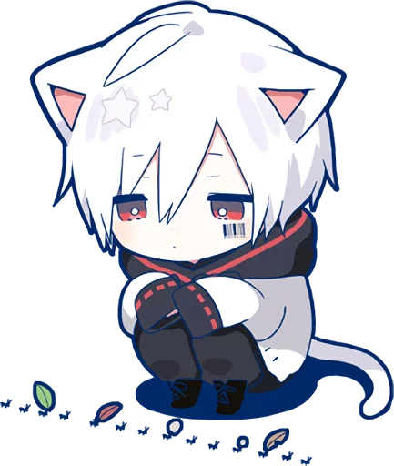 Sticker from the "Mafumafu Sticker (cat)" sticker pack