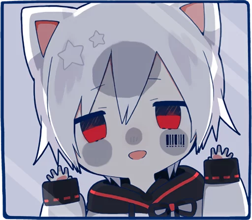 Sticker from the "Mafumafu Sticker (cat)" sticker pack