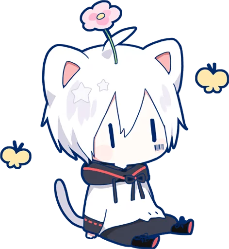 Sticker from the "Mafumafu Sticker (cat)" sticker pack