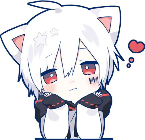 Sticker from the "Mafumafu Sticker (cat)" sticker pack