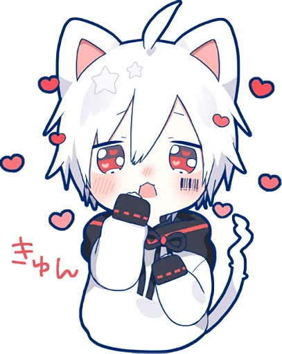 Sticker from the "Mafumafu Sticker (cat)" sticker pack