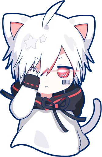 Sticker from the "Mafumafu Sticker (cat)" sticker pack