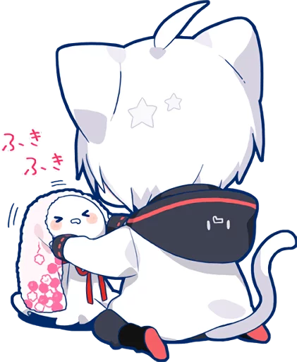 Sticker from the "Mafumafu Sticker (cat)" sticker pack