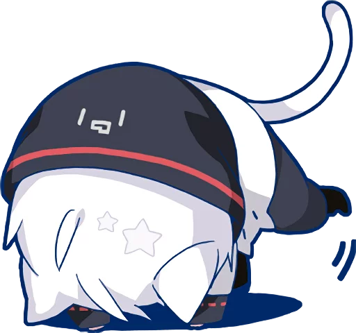 Sticker from the "Mafumafu Sticker (cat)" sticker pack