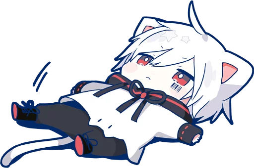 Sticker from the "Mafumafu Sticker (cat)" sticker pack