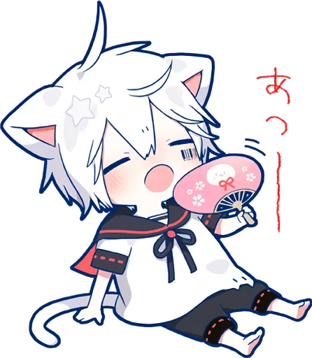 Sticker from the "Mafumafu Sticker (cat)" sticker pack