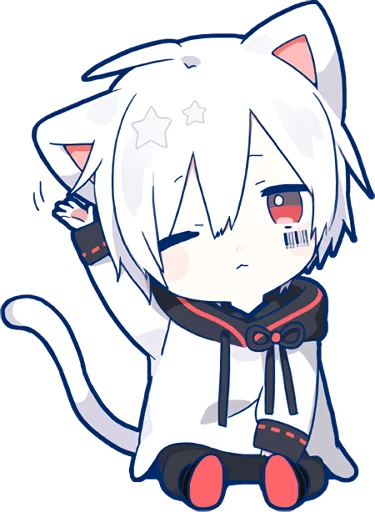 Sticker from the "Mafumafu Sticker (cat)" sticker pack