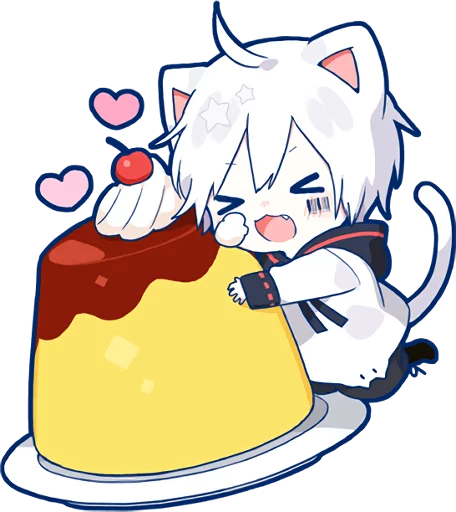 Sticker from the "Mafumafu Sticker (cat)" sticker pack