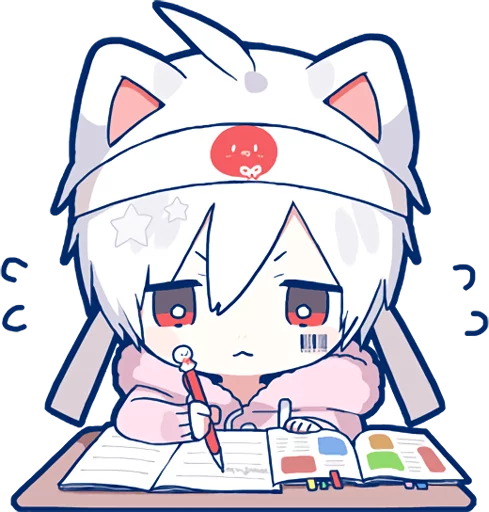 Sticker from the "Mafumafu Sticker (cat)" sticker pack